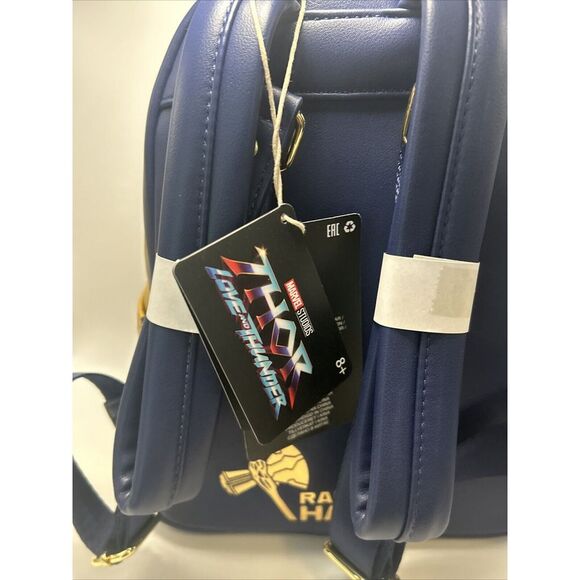 Loungefly Thor: Love and Thunder Glow-in-Dark Cosplay Mini Backpack Purse NWT - Picture 10 of 16